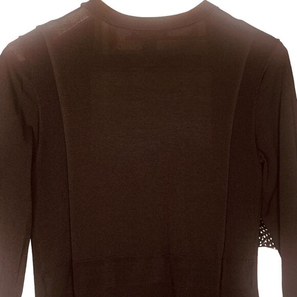 White House Black Market Long Duster Cardigan Black | Size L | EUC - Picture 10 of 11